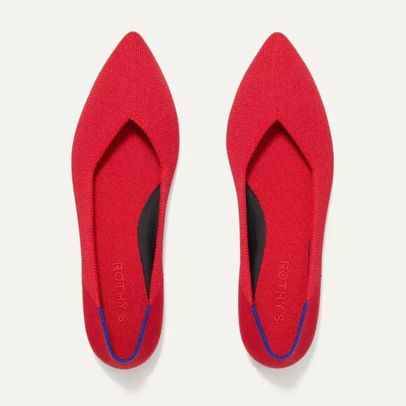 Rothy's The Point Flats in Red - Picture 1 of 5